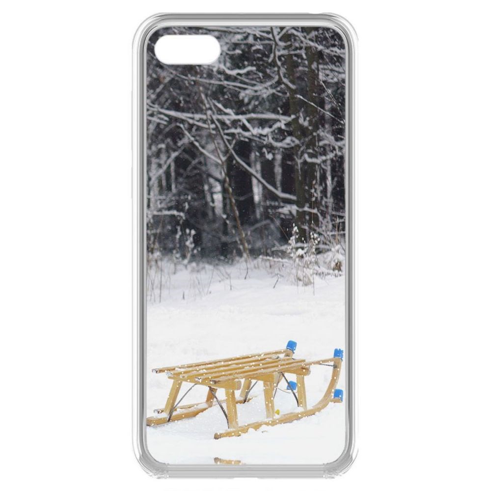 

Чехол-накладка Krutoff Clear Case Санки для Huawei Y5 Prime (2018)