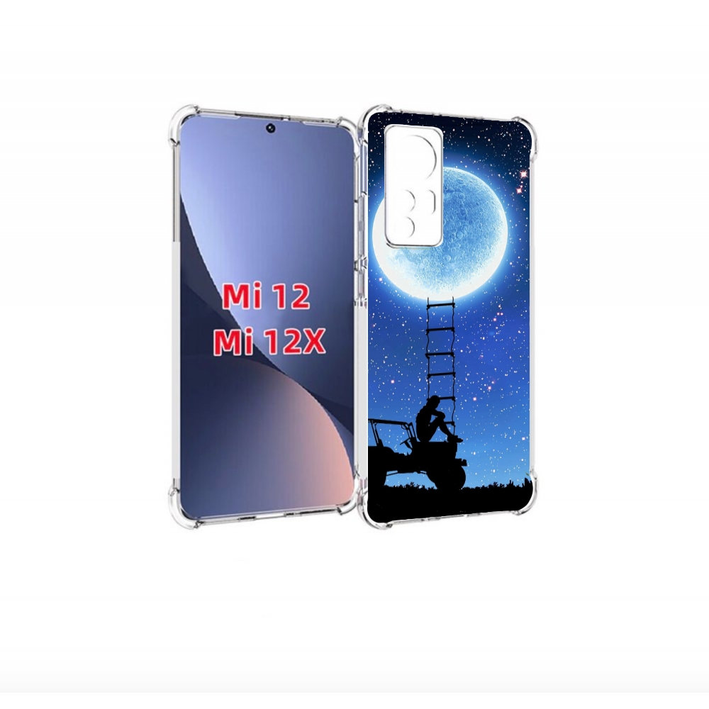 

Чехол бампер MyPads Машина-на-лун для Xiaomi 12., Прозрачный, Tocco