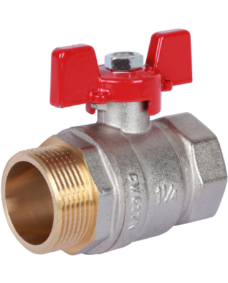 

Кран шаровой полнопроходной Rommer - 1 (вн./нр.,PN40, ручка бабочка красная)