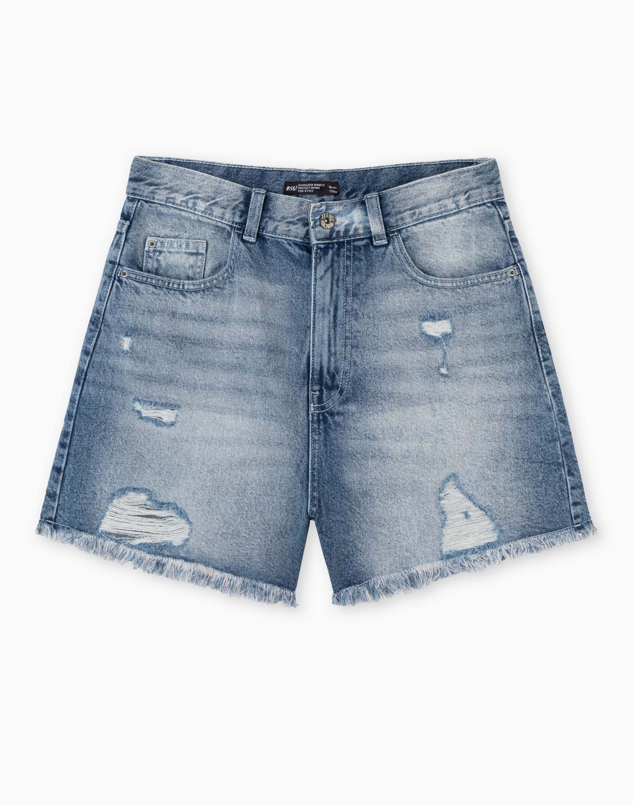

Шорты для девочки Gloria Jeans GSH011345 синий /медиум айс/ 8-10л/140, GSH011345