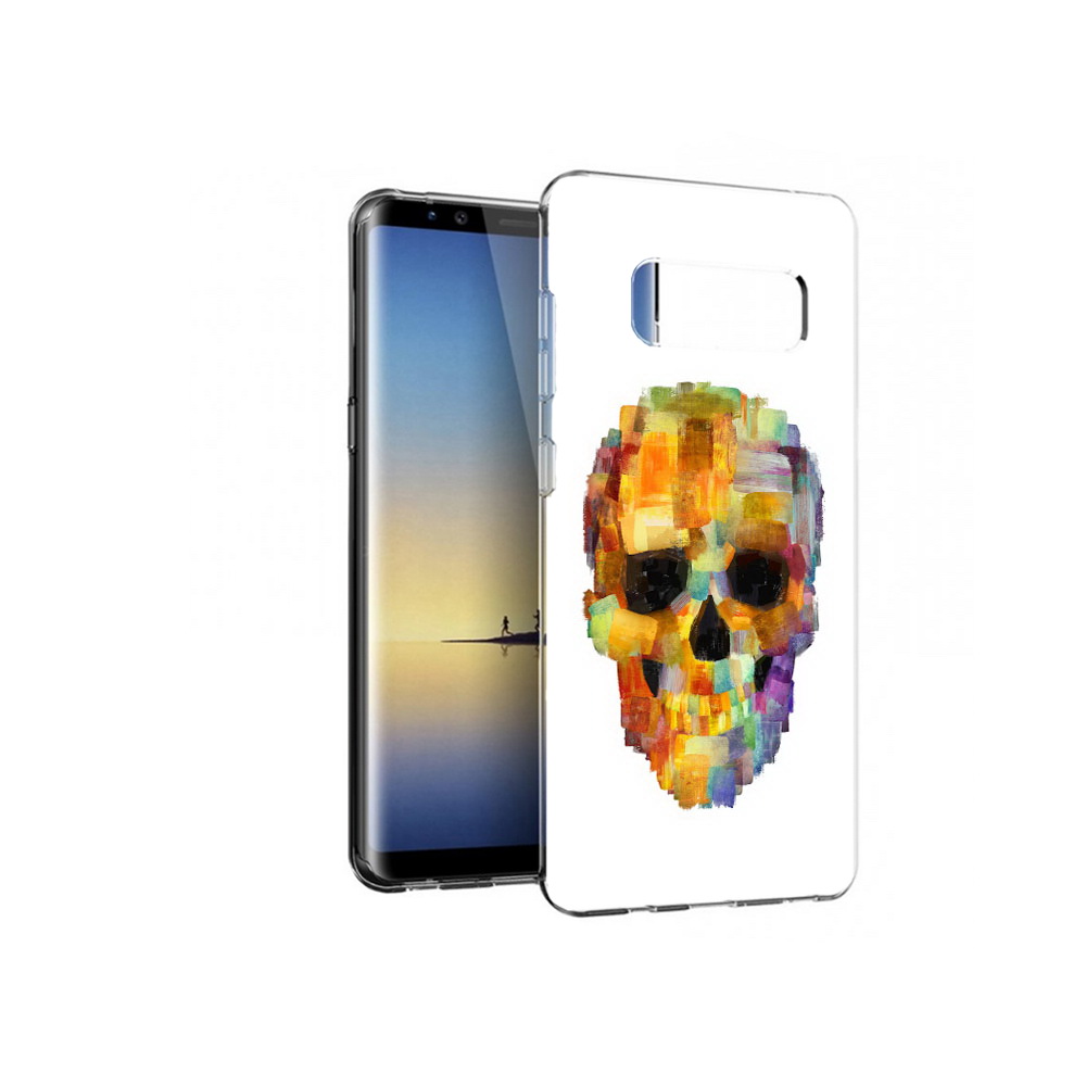 

Чехол MyPads Tocco для Samsung Galaxy Note 8 нарисованный череп, Прозрачный, Tocco