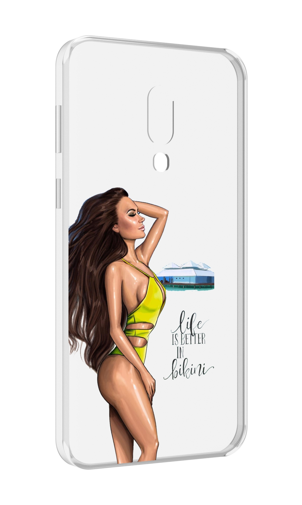 Чехол MyPads Девушка-в-купальнике для Meizu 16 Plus / 16th Plus