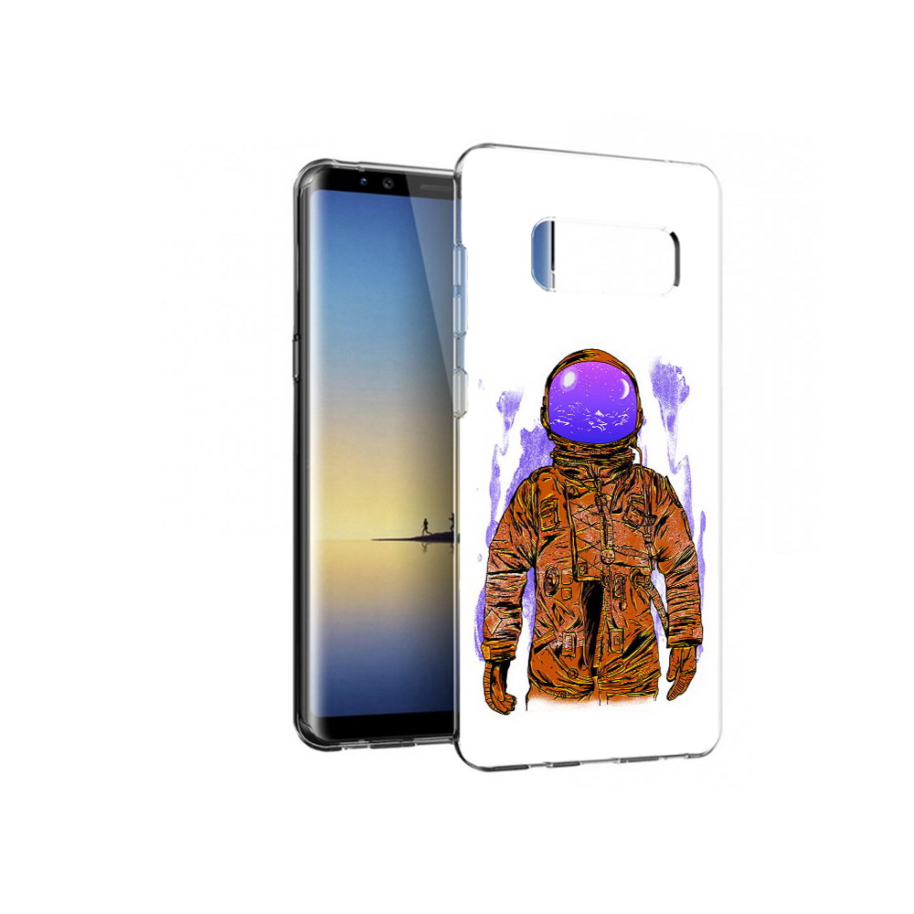 

Чехол MyPads Tocco для Samsung Galaxy Note 8 нарисованный мужчина в скафандре, Прозрачный, Tocco