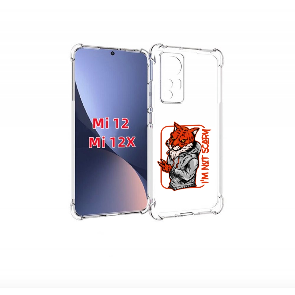 

Чехол бампер MyPads Лис для Xiaomi 12/Xiaomi 12X противоударный, Прозрачный, Tocco