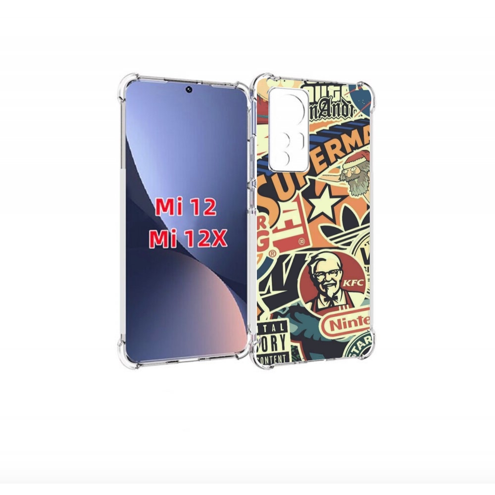 

Чехол бампер MyPads Лейблы-на-постере для Xiaomi 12., Прозрачный, Tocco