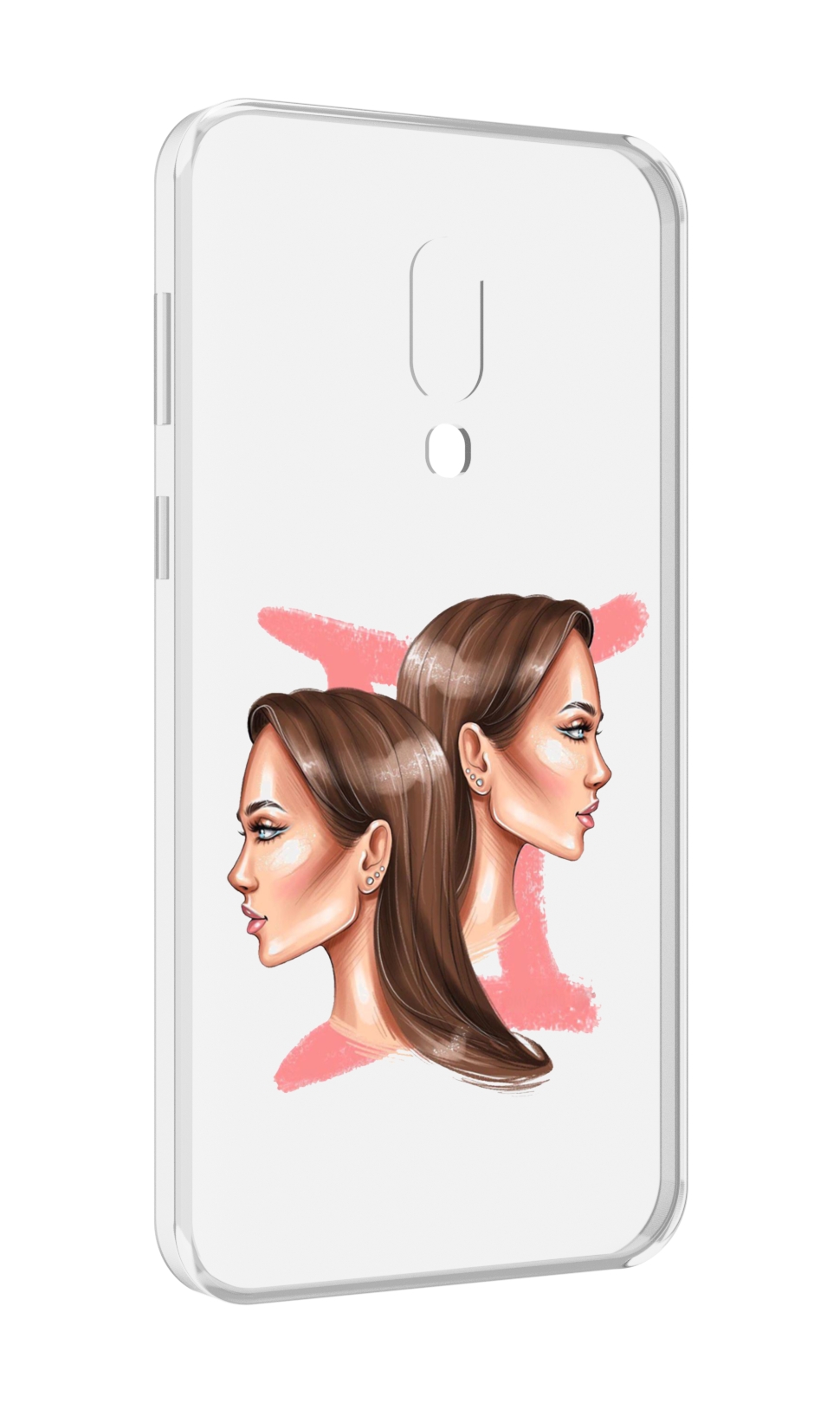 

Чехол MyPads Девушка-Близнецы женский для Meizu 16 Plus / 16th Plus, Прозрачный, Tocco