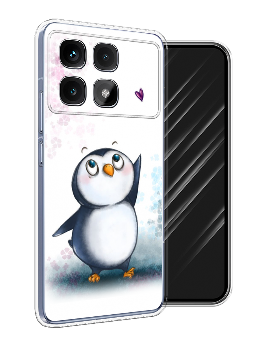 

Чехол Awog на Xiaomi Redmi K70 Ultra "Пингвин и сердечко", Белый, 323050-1