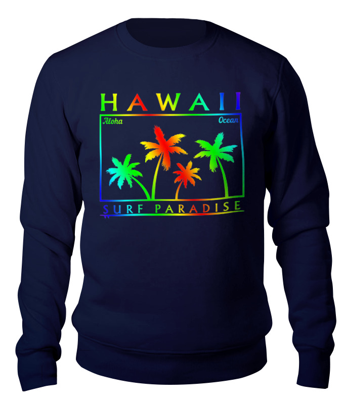 

Свитшот унисекс Printio Hawaii синий XS, Hawaii