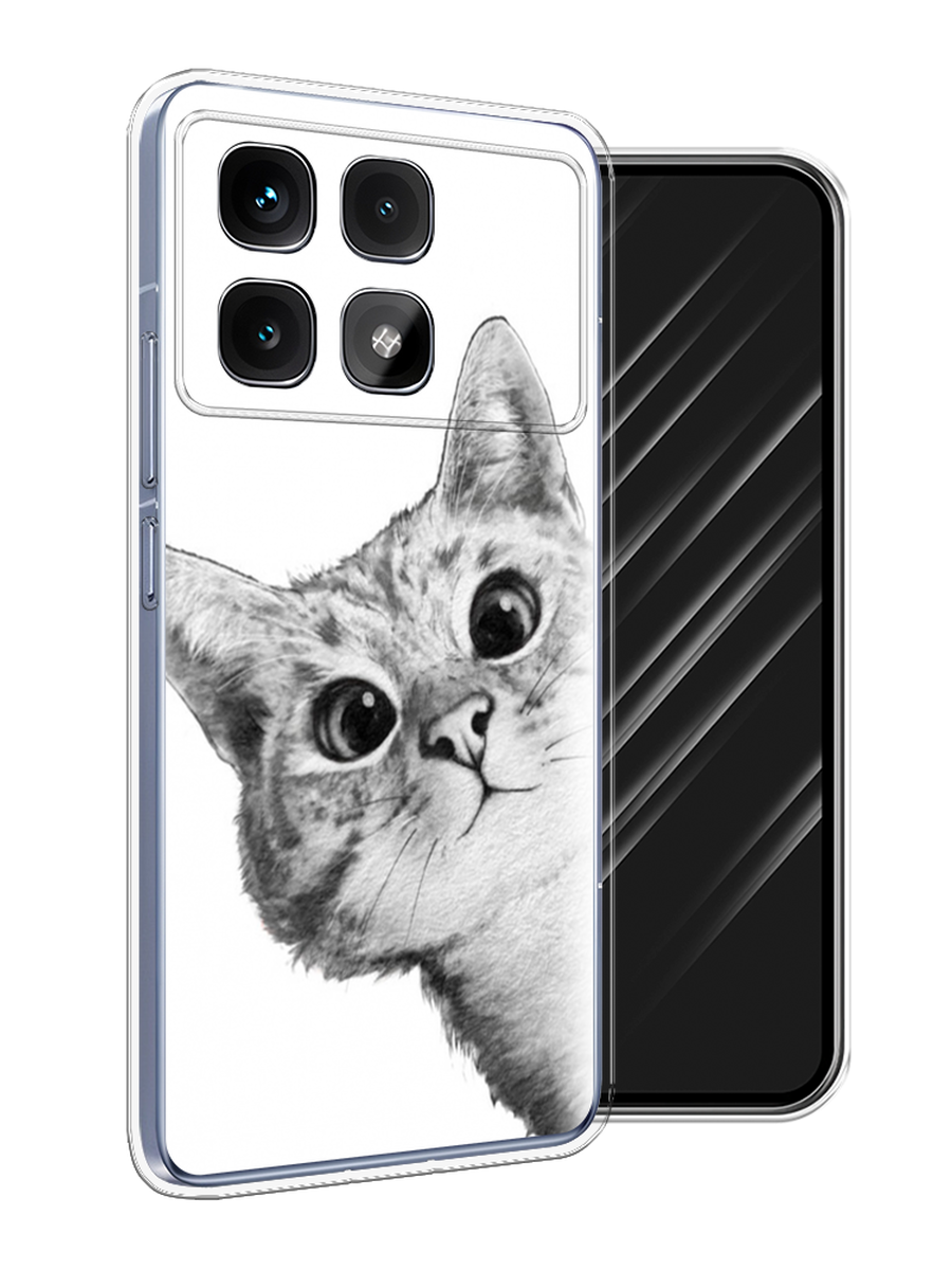 

Чехол Awog на Xiaomi Redmi K70 Ultra "Кот рисунок черно-белый", Черный, 323050-1