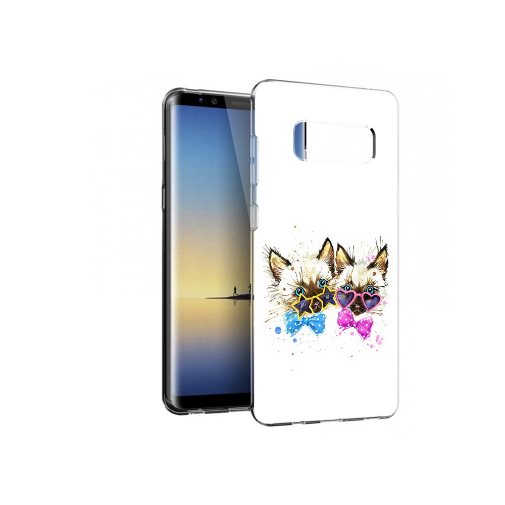 

Чехол MyPads Tocco для Samsung Galaxy Note 8 милые котята, Прозрачный, Tocco