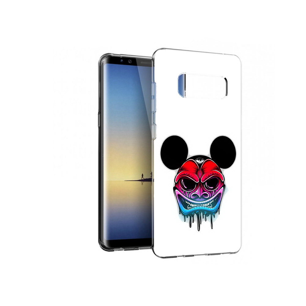 

Чехол MyPads Tocco для Samsung Galaxy Note 8 микки в маске, Прозрачный, Tocco
