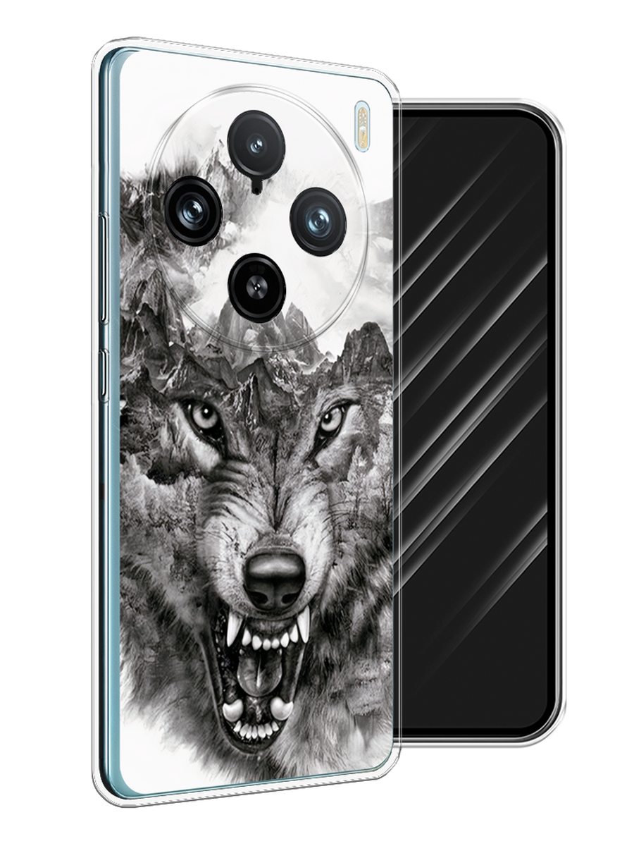 

Чехол Awog на Vivo X100 Pro "Волк в горах", Серый;белый;бежевый, 2611850-1