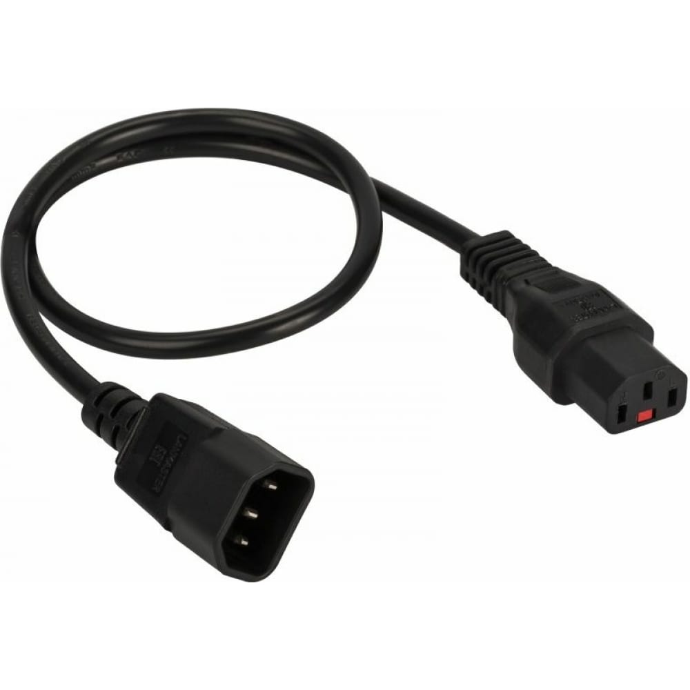 

LANMASTER Шнур питания с блокировкой C13-C14, 3х0.75, 220В, 10А, черный, 3 метра LAN-PP13L