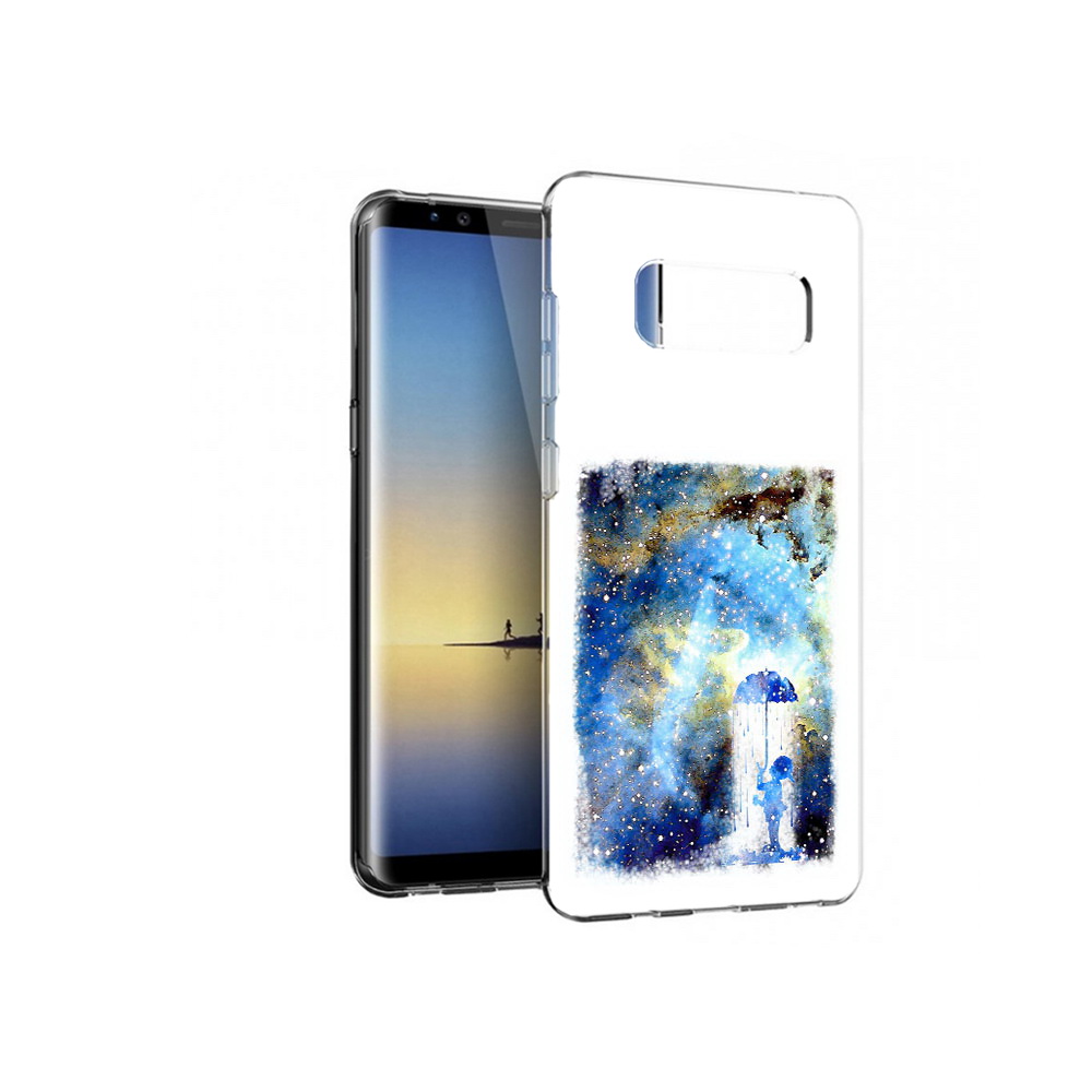 

Чехол MyPads Tocco для Samsung Galaxy Note 8 мальчик в небе, Прозрачный, Tocco