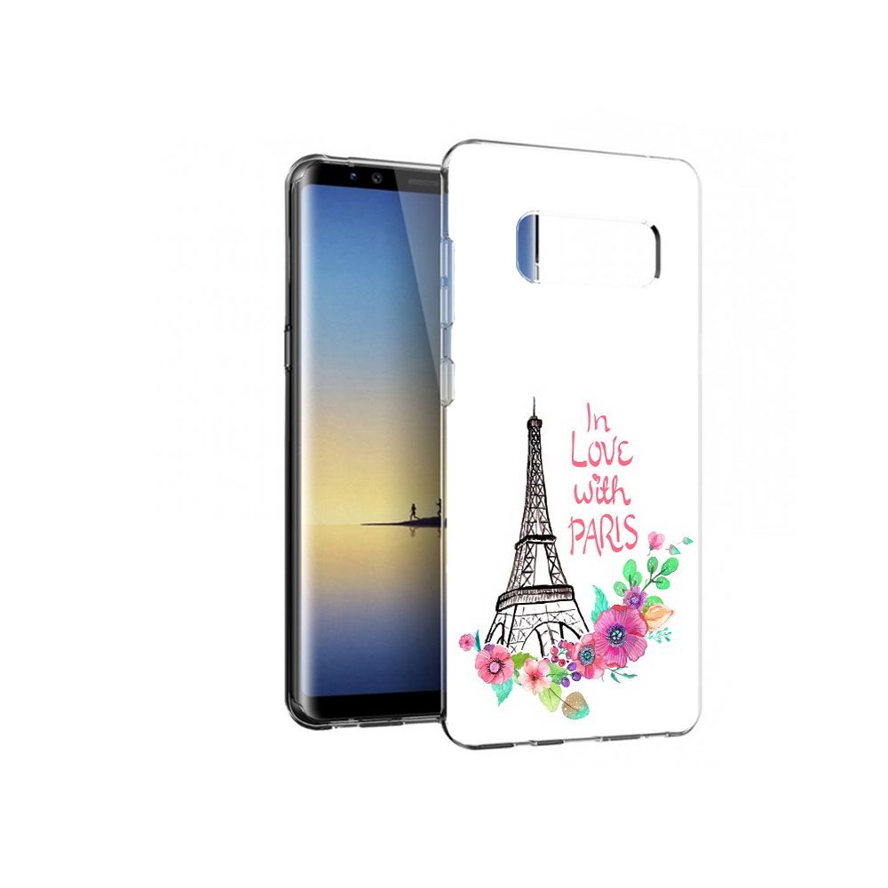 

Чехол MyPads Tocco для Samsung Galaxy Note 8 любимый париж, Прозрачный, Tocco