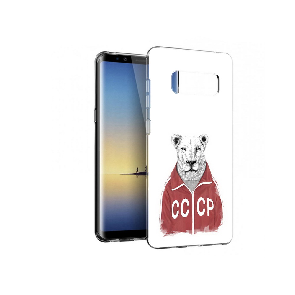

Чехол MyPads Tocco для Samsung Galaxy Note 8 львица ссср, Прозрачный, Tocco