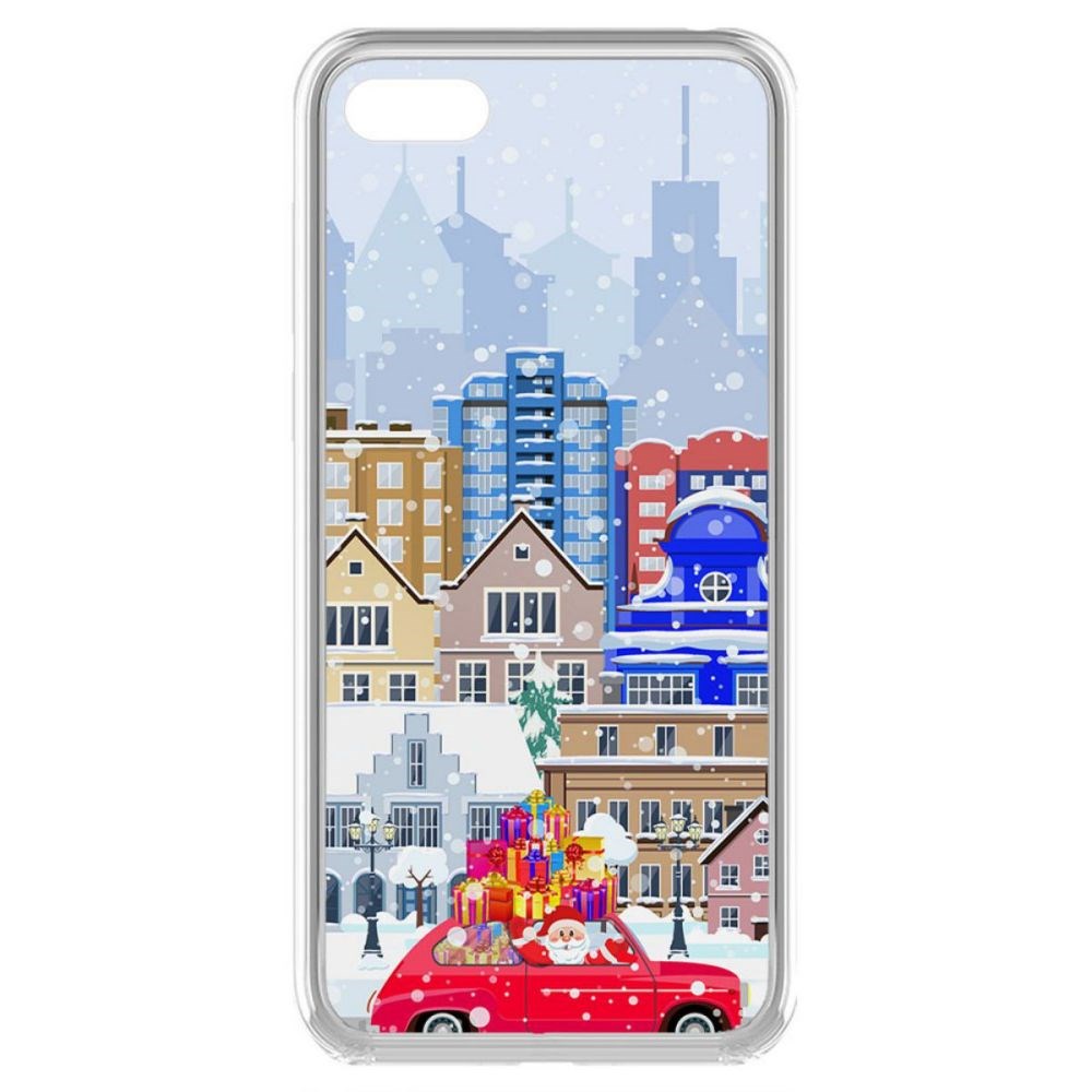 

Чехол-накладка Krutoff Clear Case Везем подарки для Huawei Y5 Prime (2018)