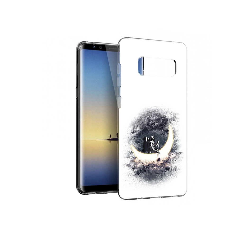 

Чехол MyPads Tocco для Samsung Galaxy Note 8 лунный путешественник, Прозрачный, Tocco