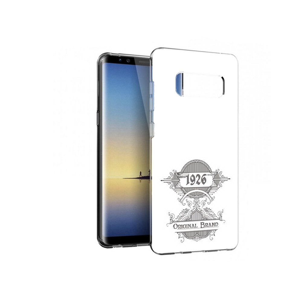 

Чехол MyPads Tocco для Samsung Galaxy Note 8 логотип черно белый, Прозрачный, Tocco