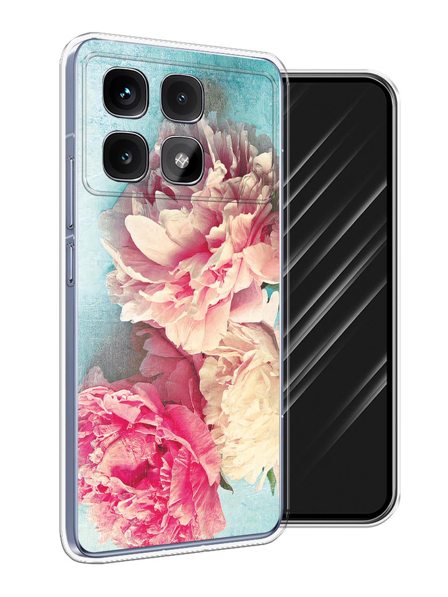

Чехол Awog на Xiaomi Redmi K70 Ultra "Пионы new", Бирюзовый, 323050-1