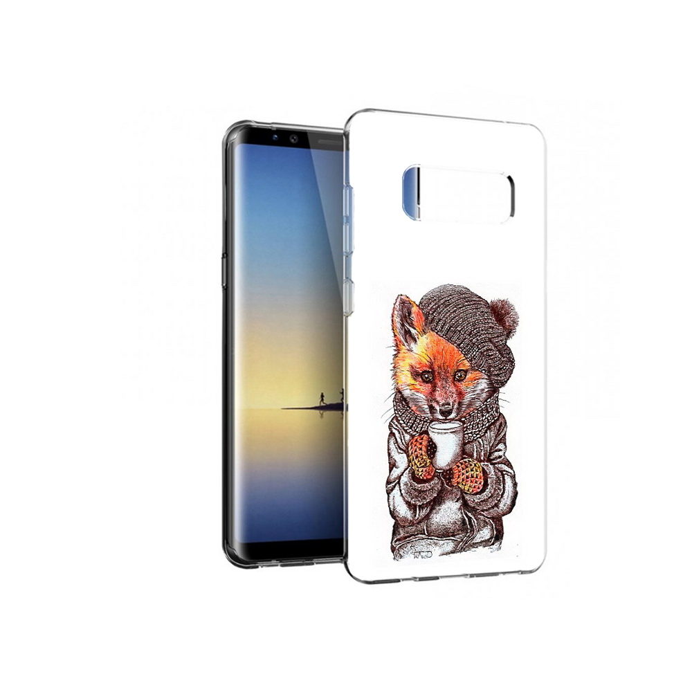

Чехол MyPads Tocco для Samsung Galaxy Note 8 лиса в шапке, Tocco