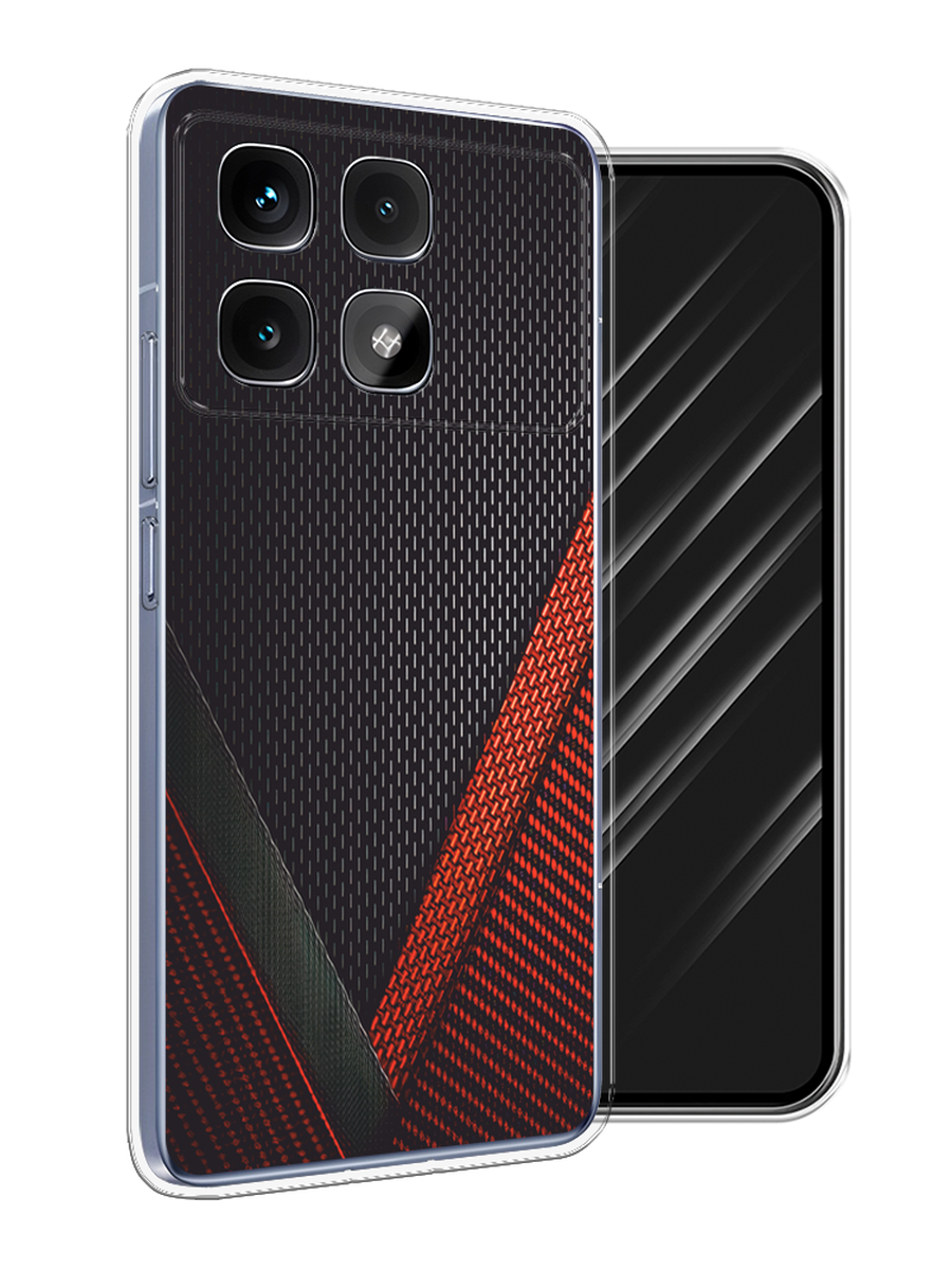 

Чехол Awog на Xiaomi Redmi K70 Ultra "Красный карбон", Черный;красный, 323050-1