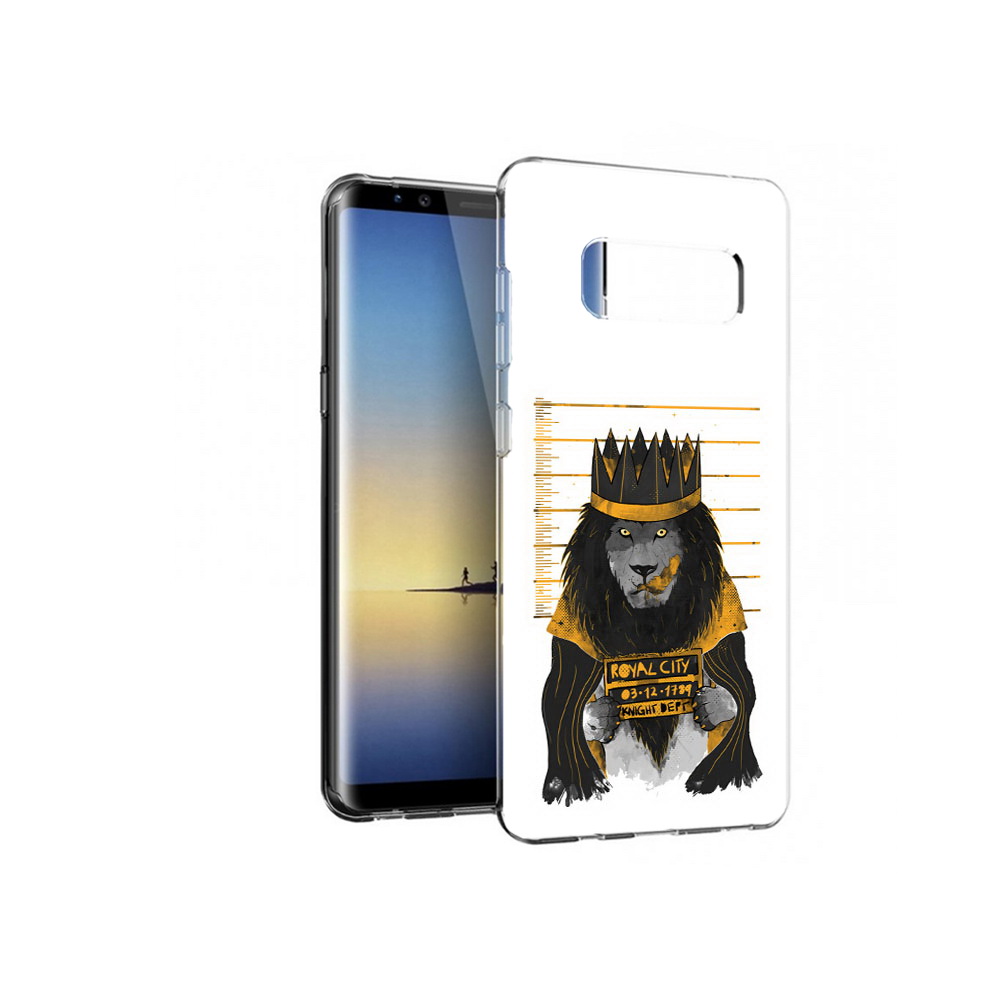 

Чехол MyPads Tocco для Samsung Galaxy Note 8 лев в законе, Прозрачный, Tocco