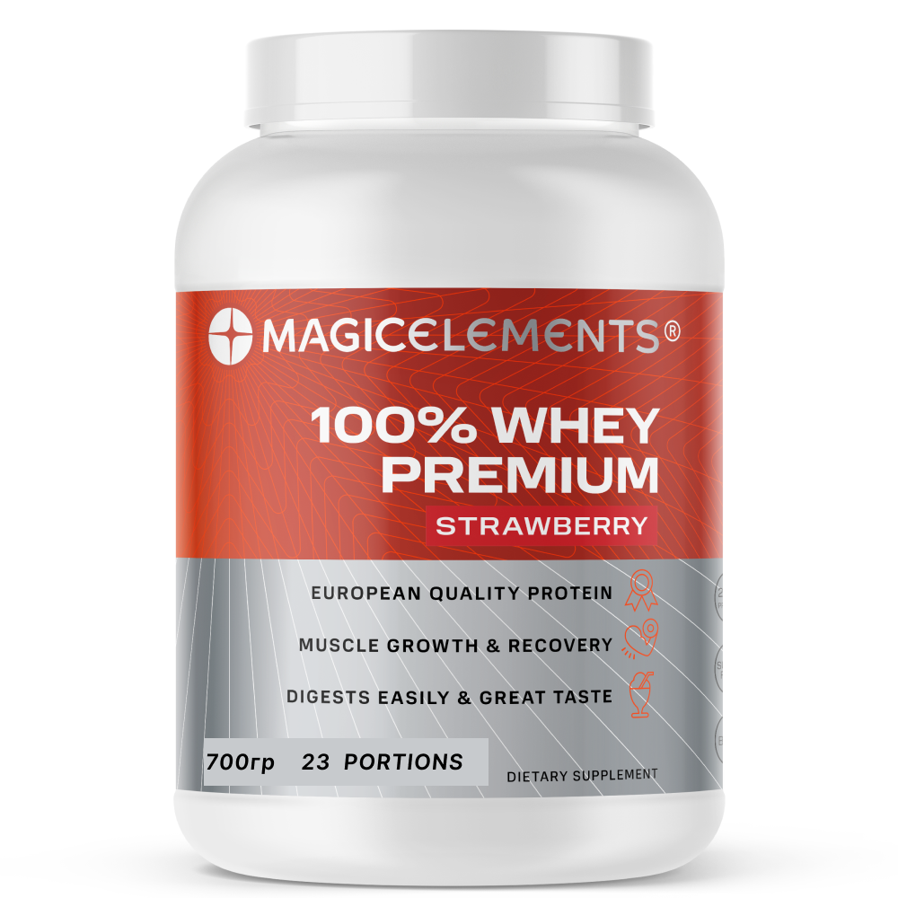 Протеин 100% Whey Premium Magic Elements 700 гр. клубника