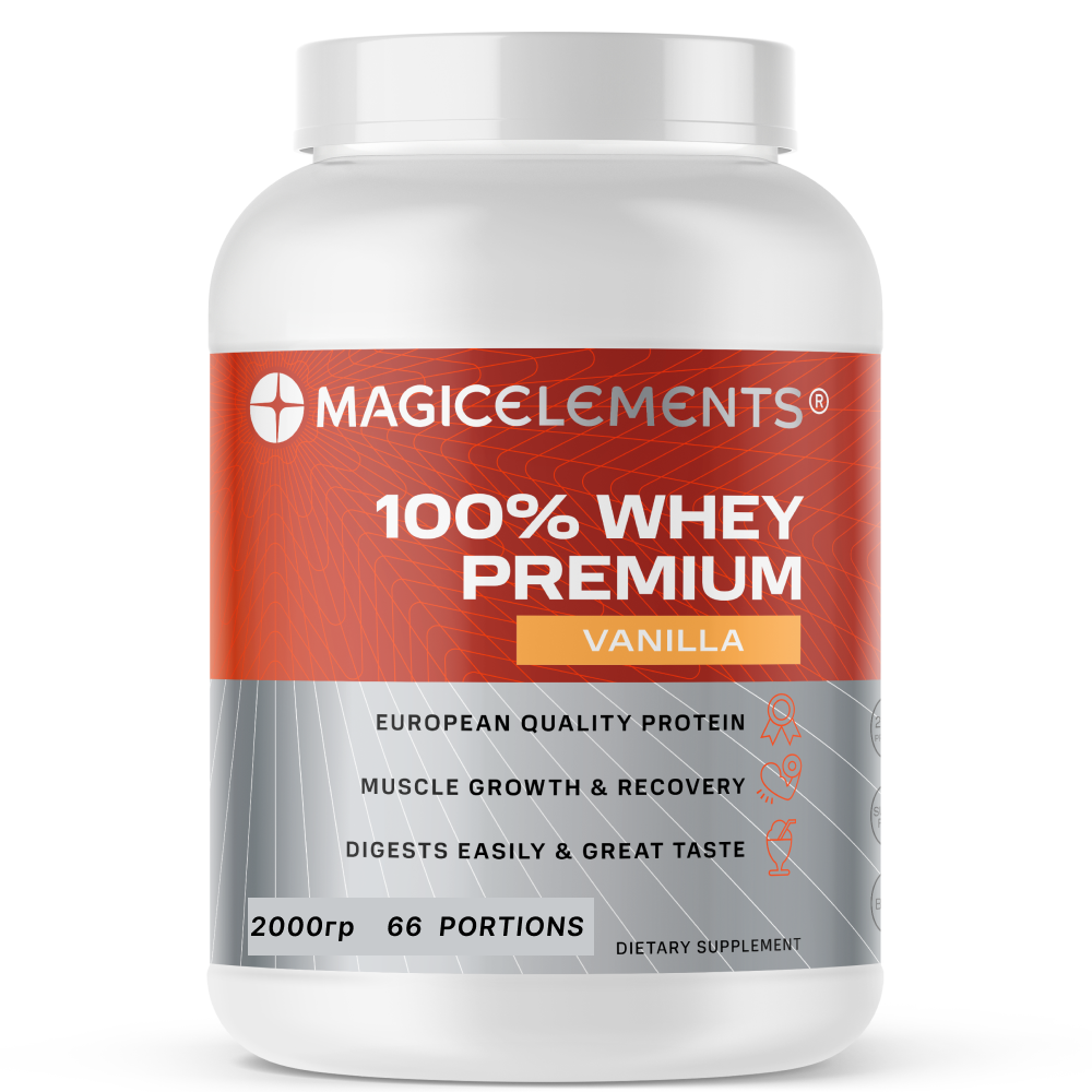 

Протеин 100% Whey Premium Magic Elements 2000 гр. ваниль, 100% Whey Premium Magic