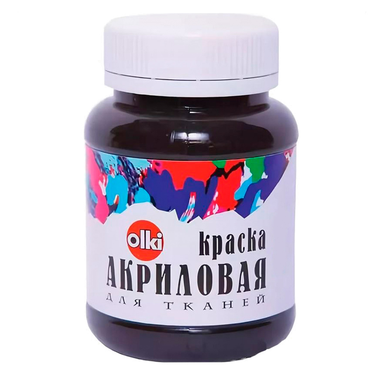 

Акриловая краска для ткани Olki, Черный