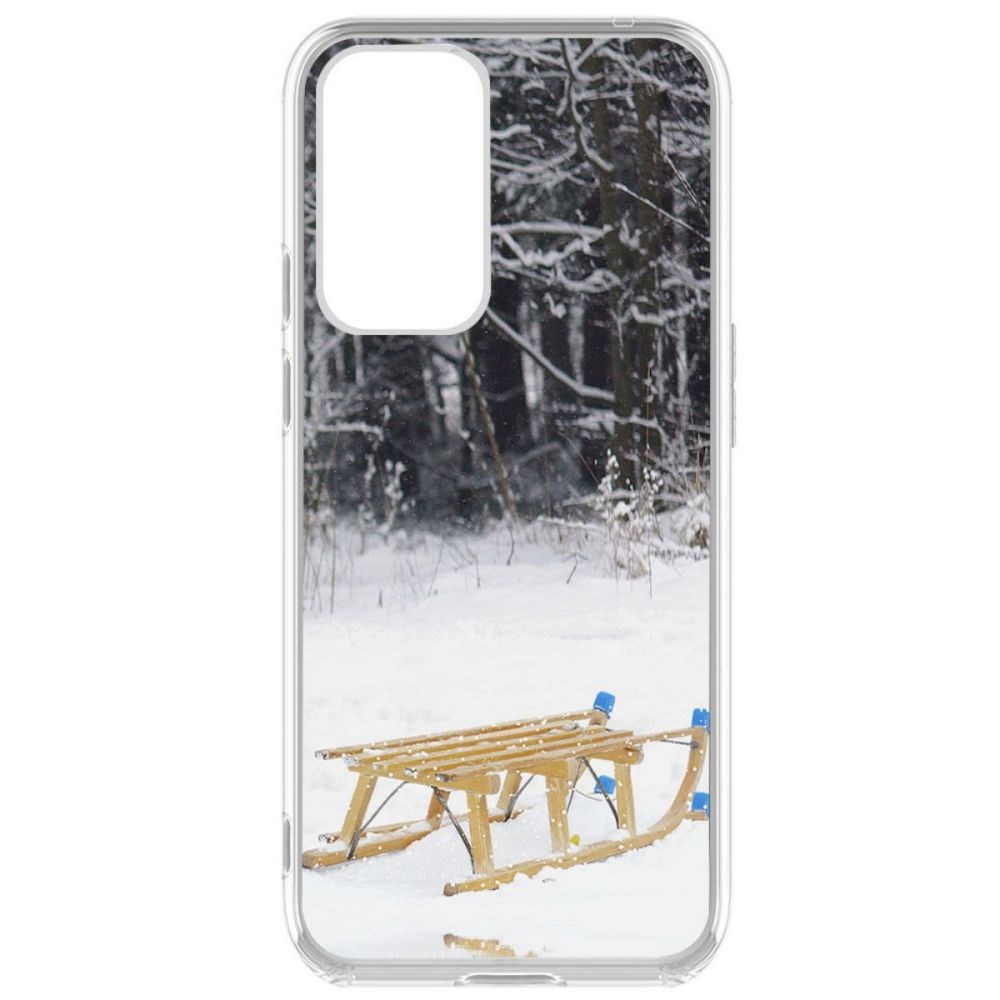 фото Чехол-накладка krutoff clear case санки для oneplus 9 pro