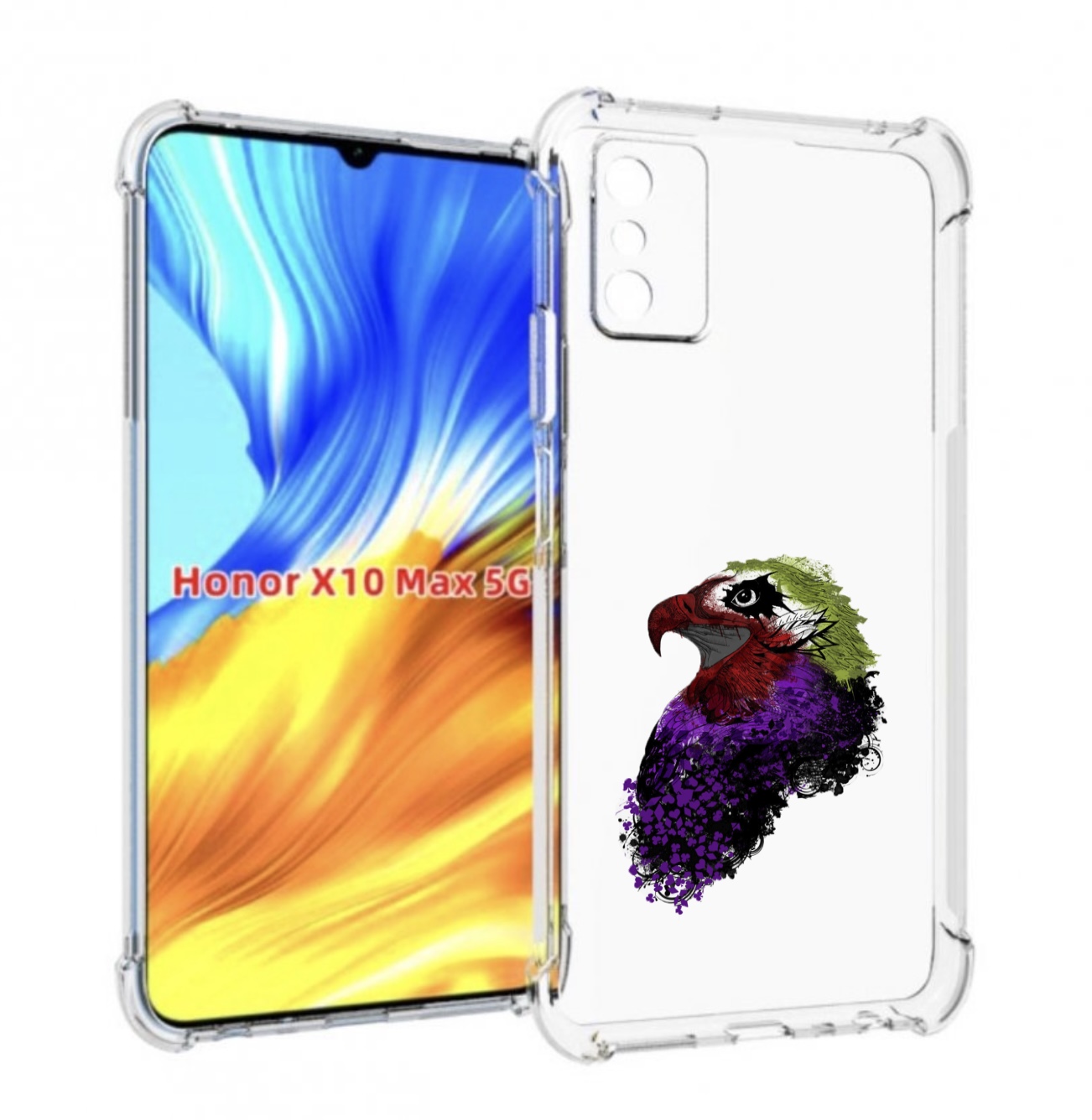 

Чехол MyPads Орел для Honor X10 Max, Прозрачный, Tocco