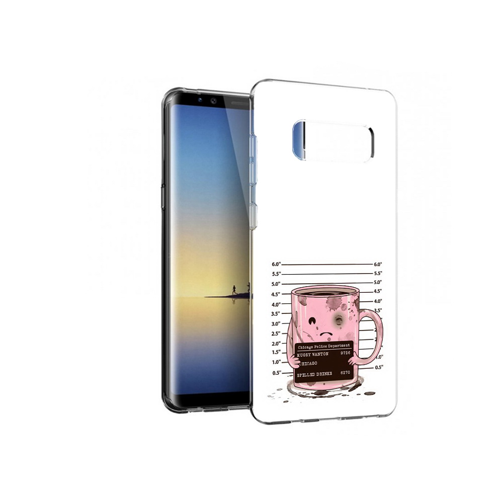 

Чехол MyPads Tocco для Samsung Galaxy Note 8 кружка, Прозрачный, Tocco