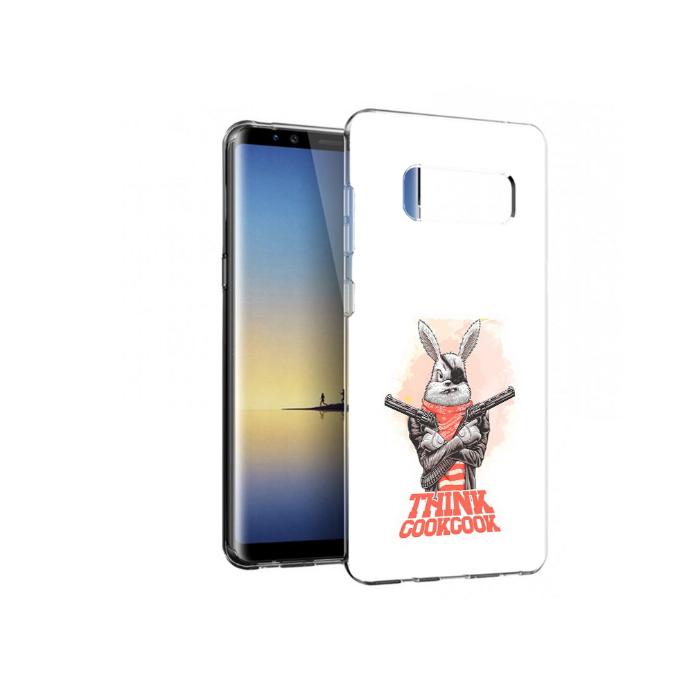 

Чехол MyPads Tocco для Samsung Galaxy Note 8 кролик пират, Прозрачный, Tocco
