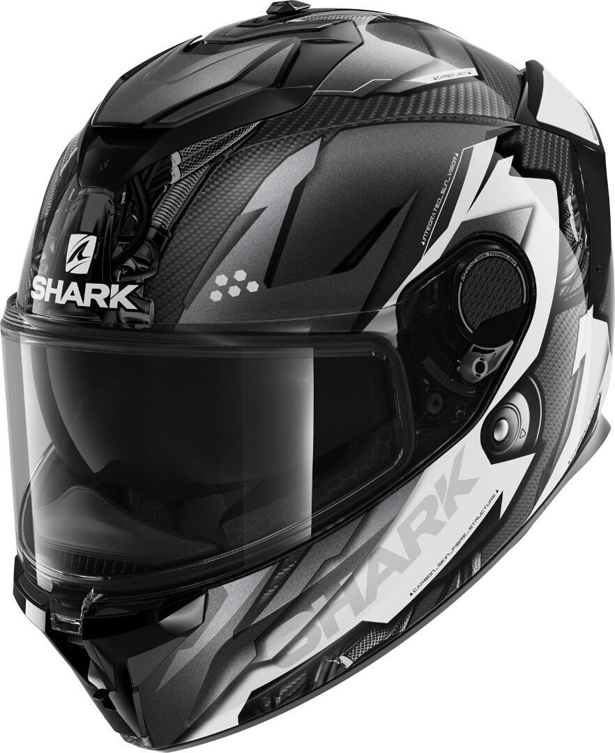 фото Шлем shark spartan gt carbon urikan black/white xl