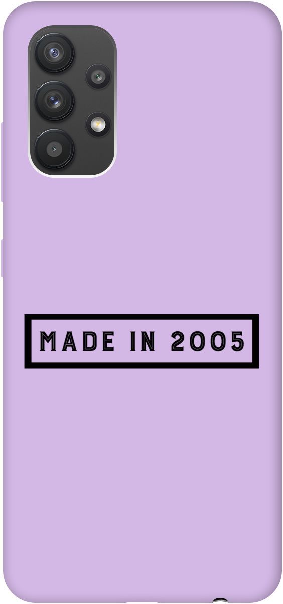 

Чехол на Samsung Galaxy A32 Silky Touch Premium с принтом "2005" сиреневый, Фиолетовый;черный, 5374