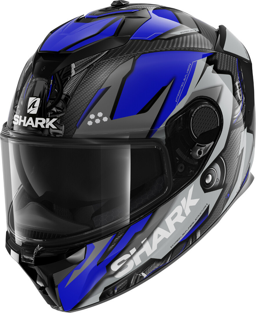 Шлем SHARK SPARTAN GT CARBON URIKAN Black/Blue XL