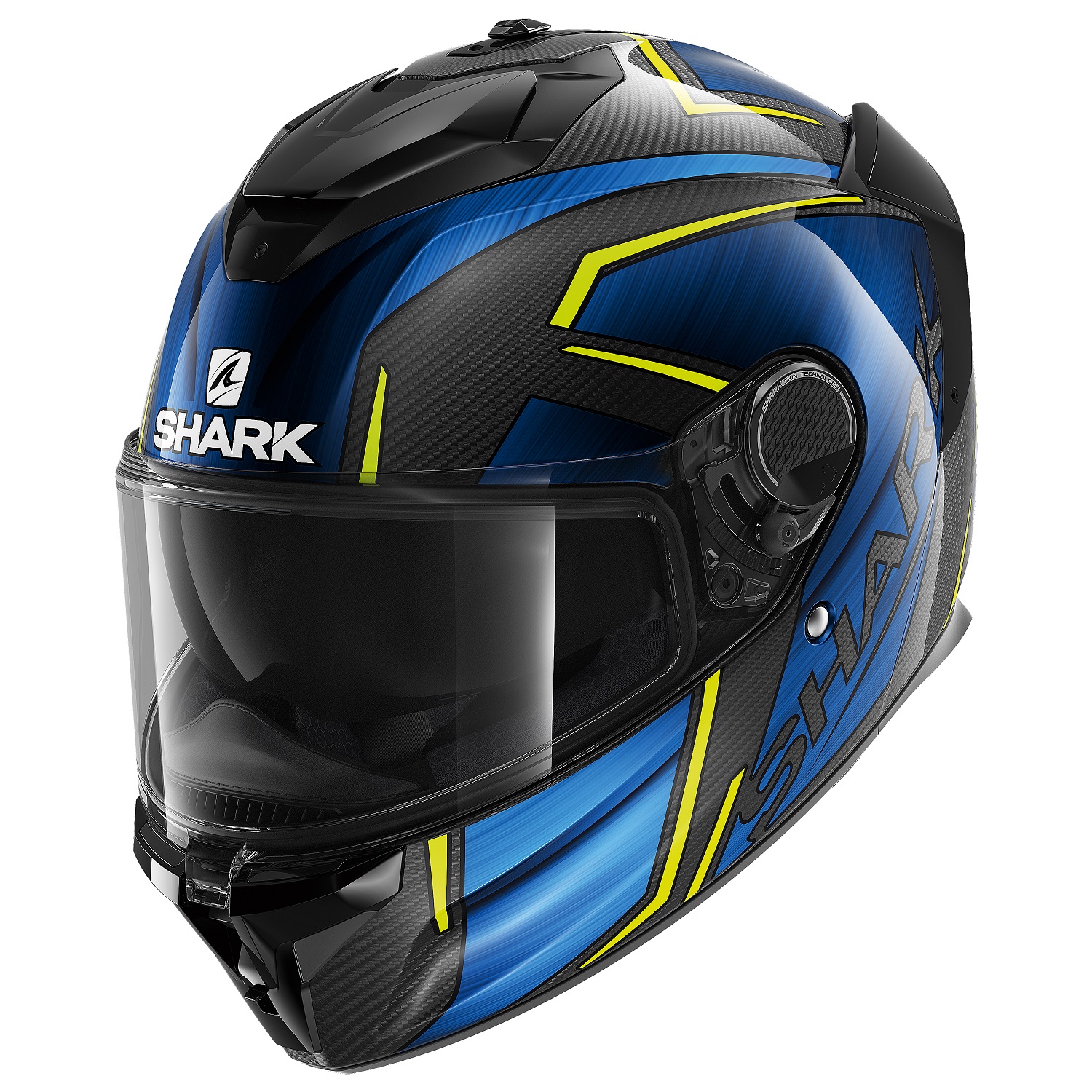 фото Шлем shark spartan gt carbon kromium black/blue l