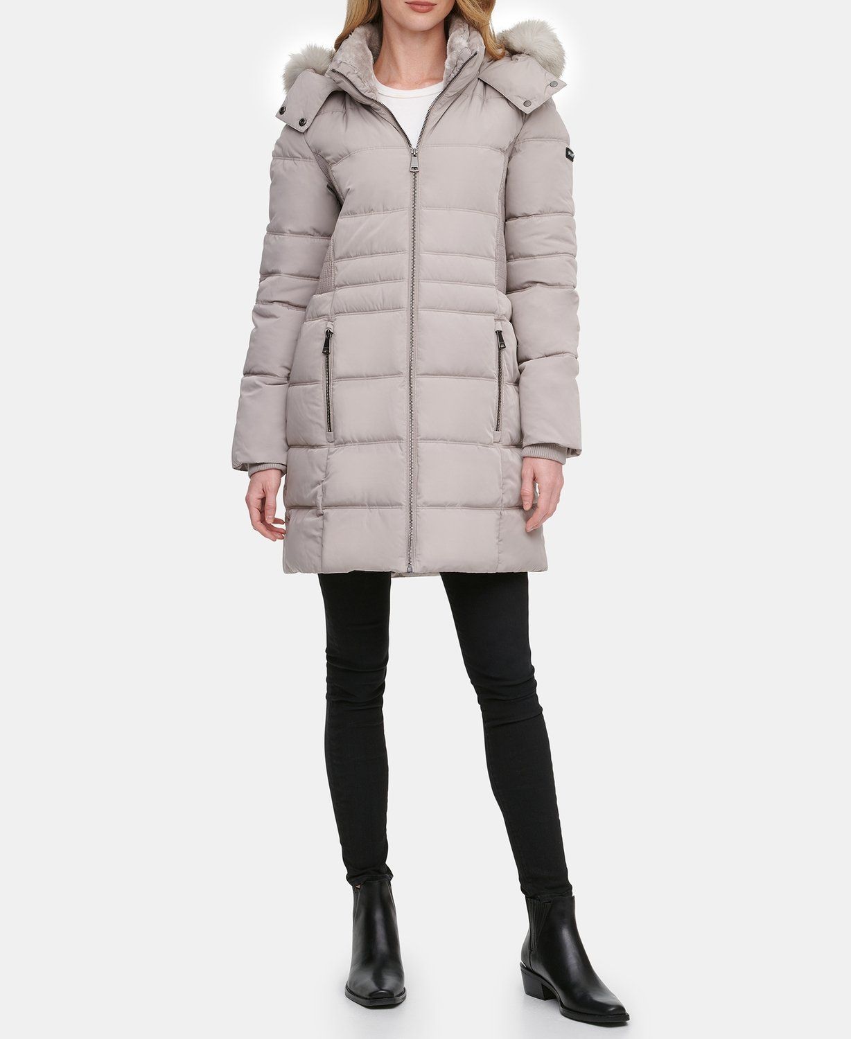 

Куртка женская DKNY DL0MP587 серая XS, DL0MP587