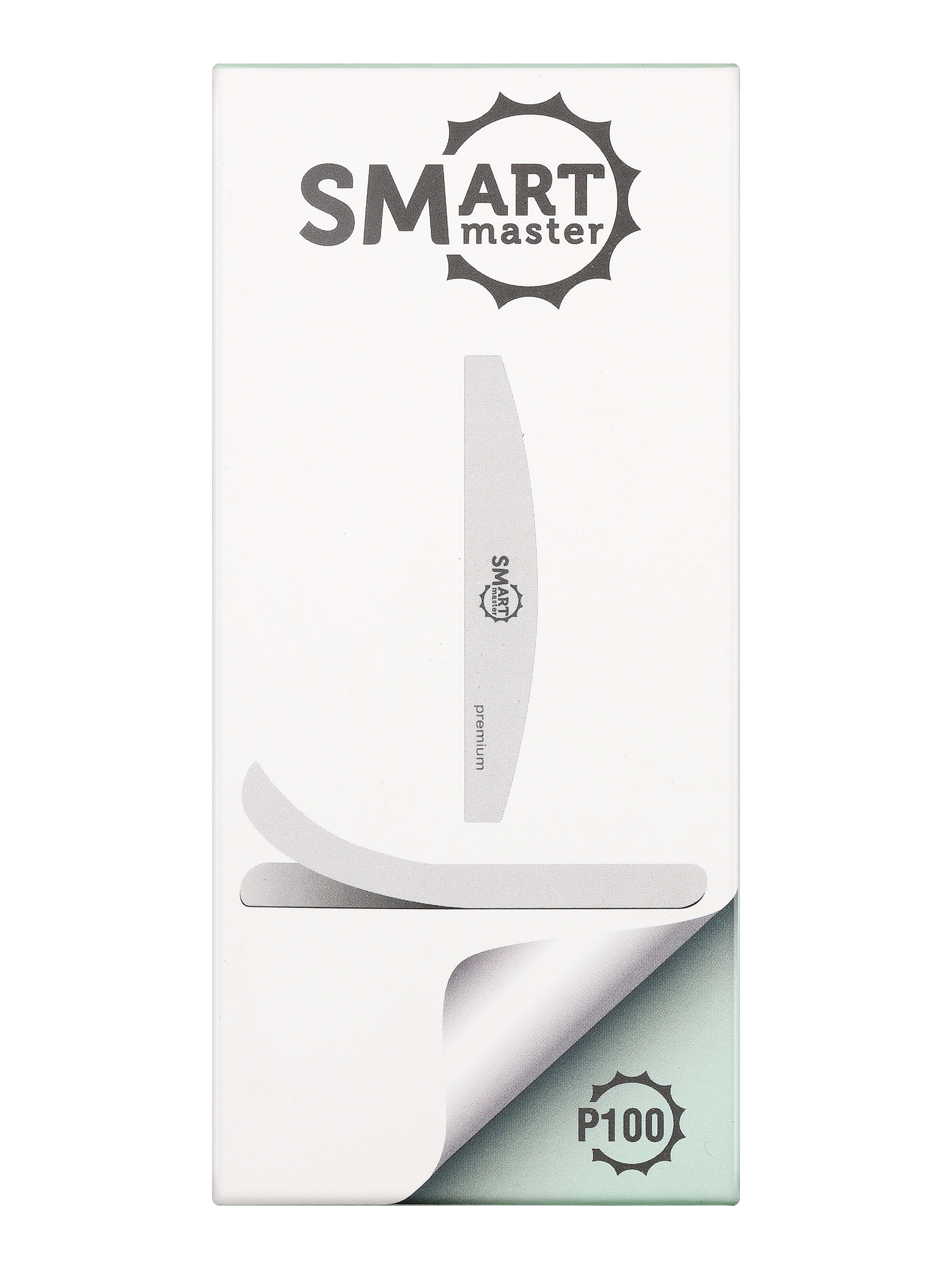 Сменные файлы SMart Premium одноразовые для пилки основы для педикюра 100 грит белые 25 шт