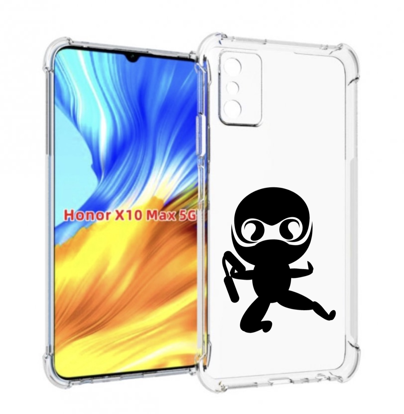 

Чехол MyPads Ниндзя для Honor X10 Max, Прозрачный, Tocco