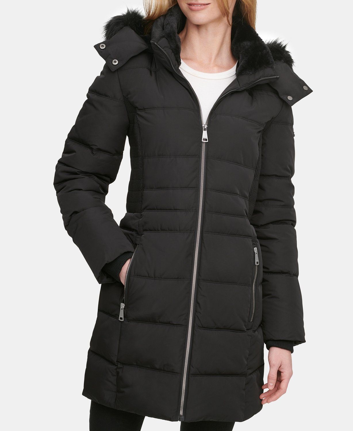 

Куртка женская DKNY DL0MP587 черная S, DL0MP587