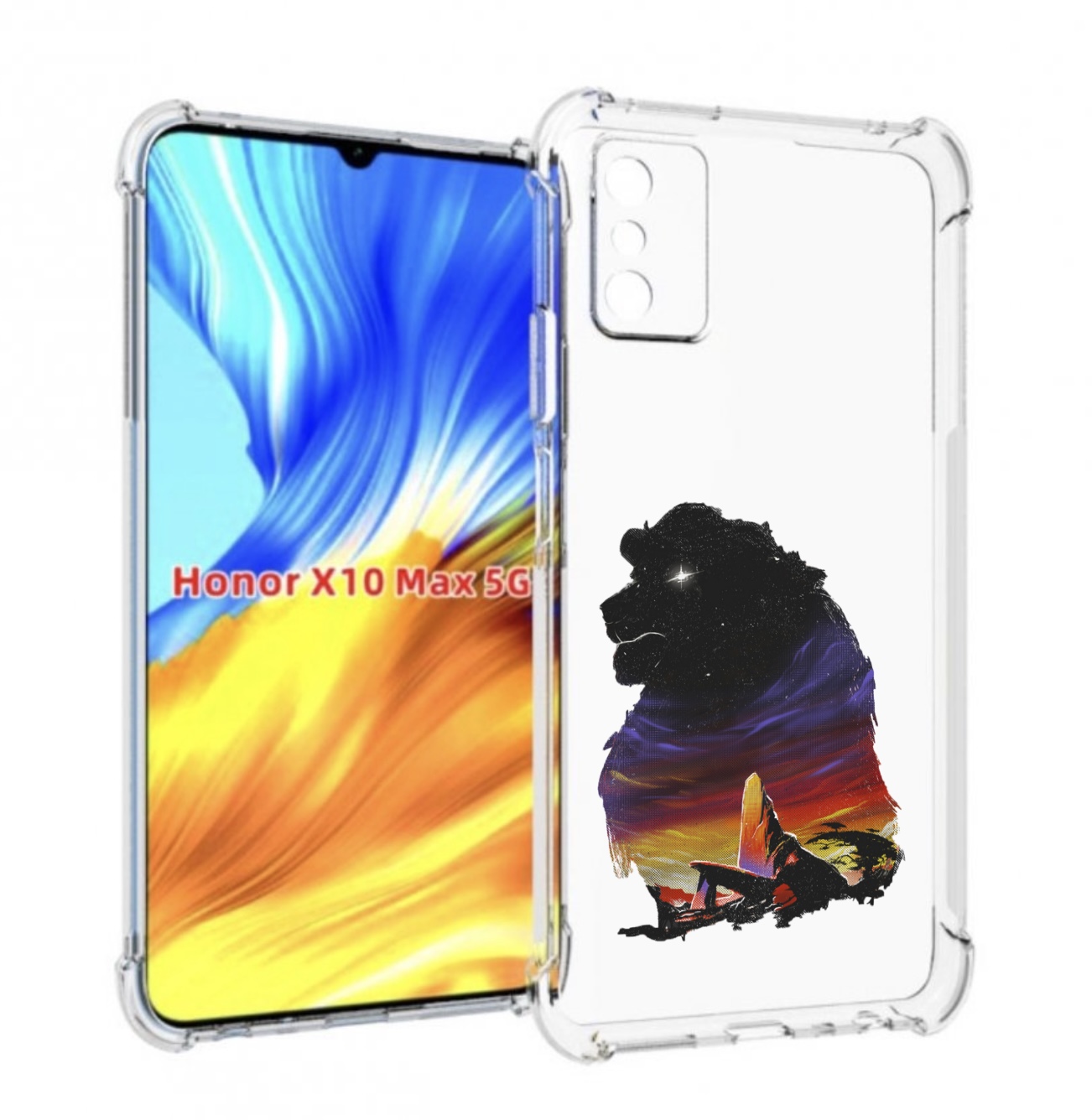 

Чехол MyPads Муфаса для Honor X10 Max, Прозрачный, Tocco