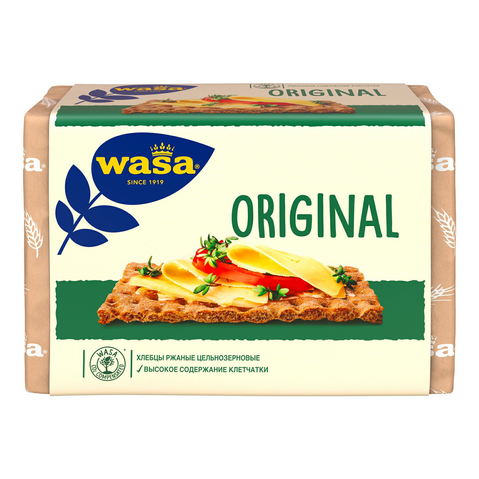 Хлебцы ржаные Wasa цельнозерновые 275 г