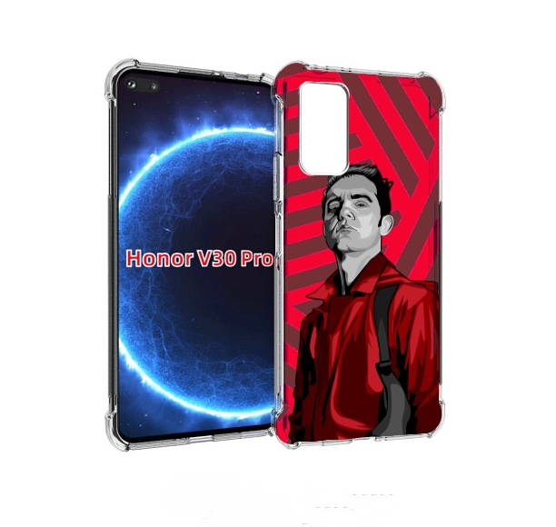 

Чехол бампер MyPads Берлин-бумажный-дом для Honor V30 Pro, Прозрачный, Tocco