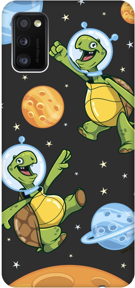 

Матовый чехол на Samsung Galaxy A41 с принтом "CosmoTurtles" черный, Черный;бежевый, 2515
