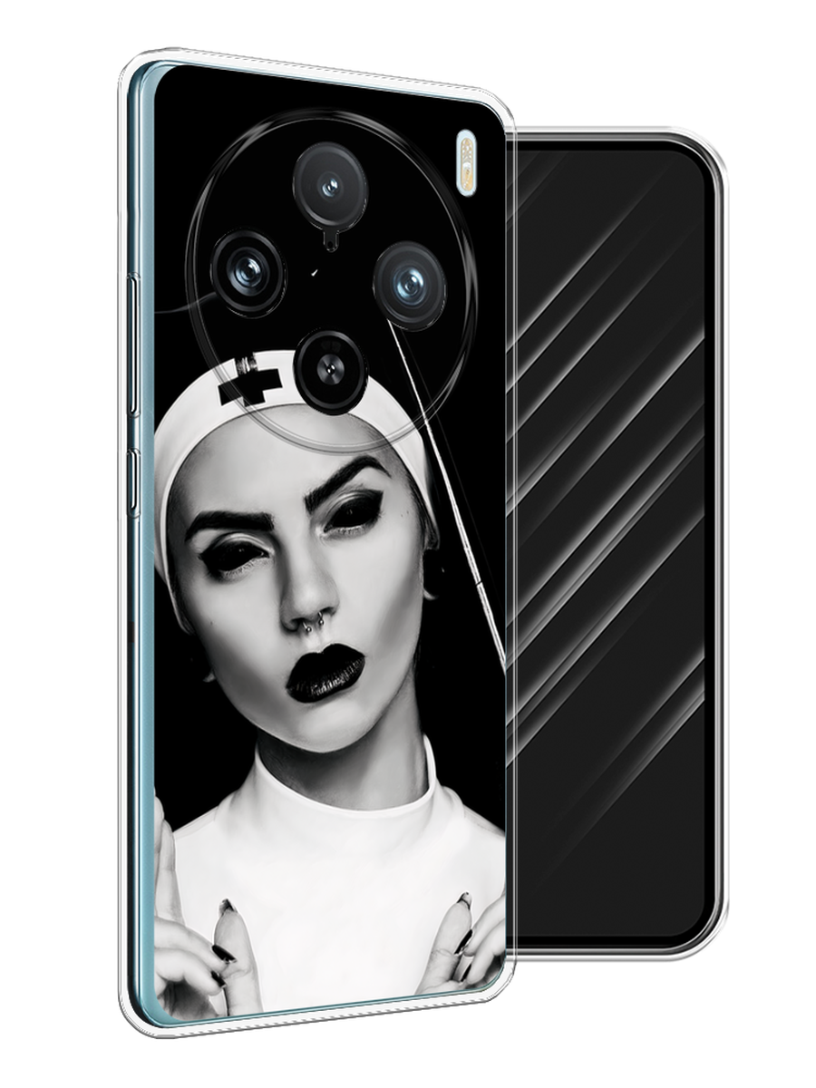 

Чехол Awog на Vivo X100 Pro "Черная монашка", Серый;черный, 2611850-1
