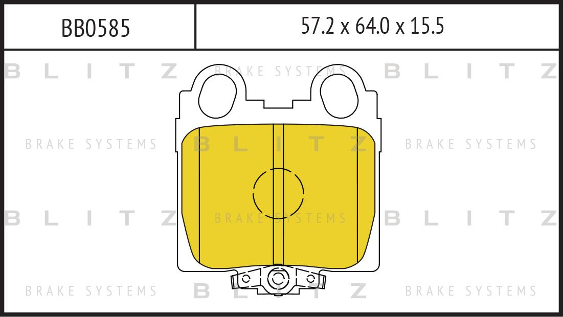 

Тормозные колодки BLITZ дисковые bb0585