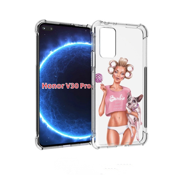 

Чехол бампер MyPads Барби-с-собачкой женский для Honor V3, Прозрачный, Tocco