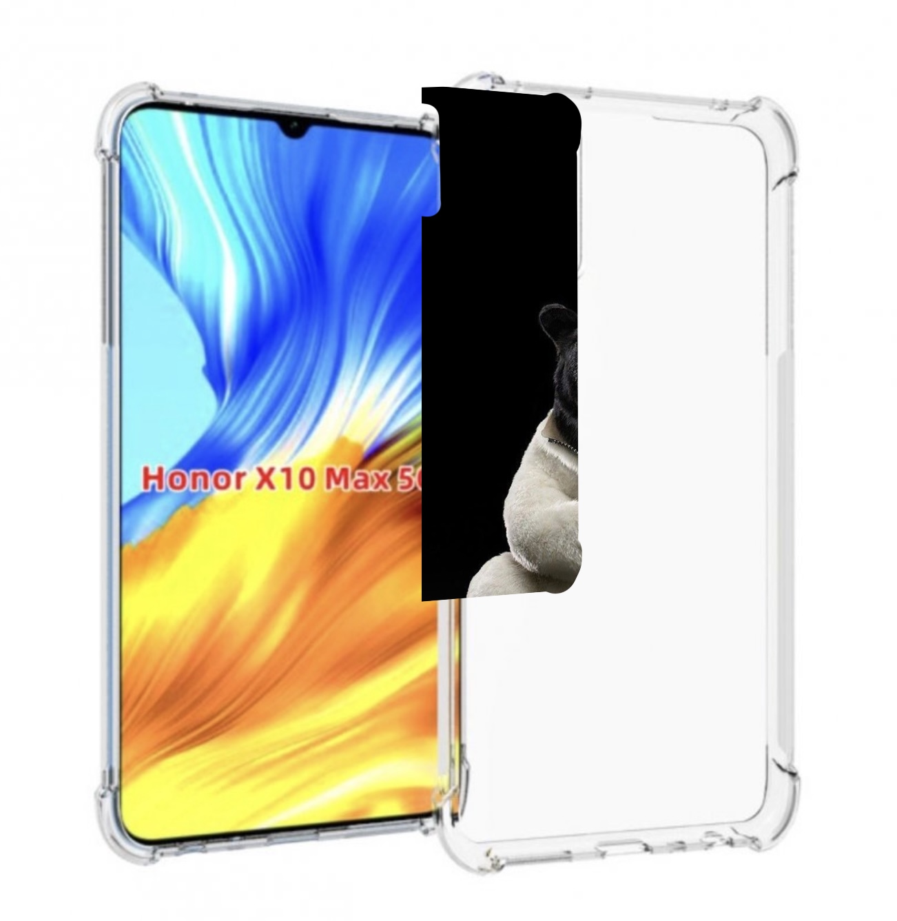 

Чехол MyPads Медведь-бурый-белый для Honor X10 Max, Прозрачный, Tocco